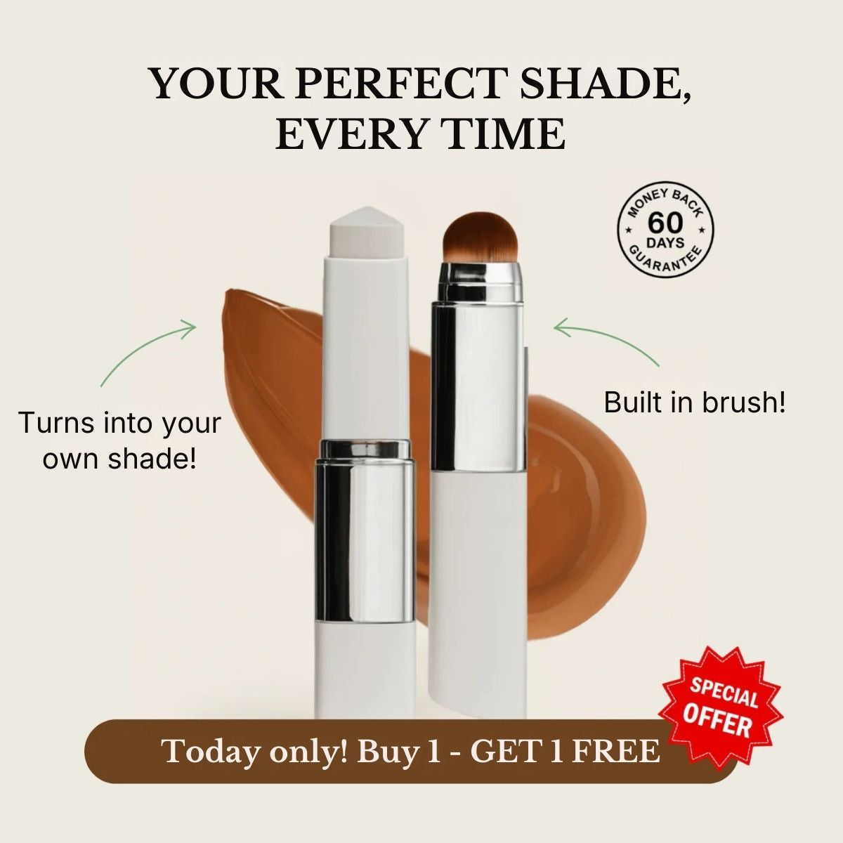 Color-Changing Foundation Stick